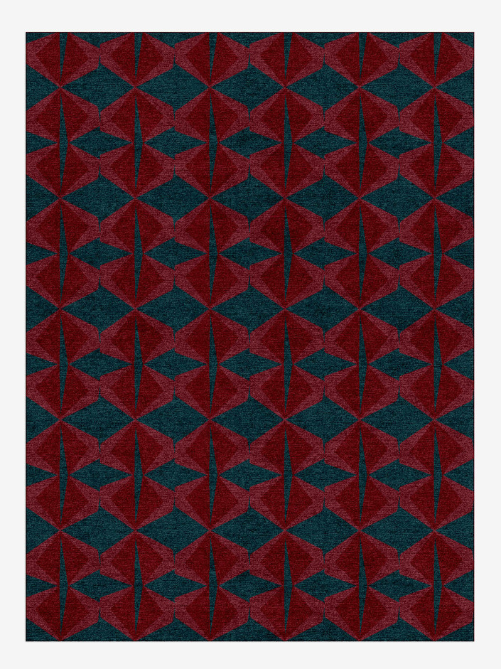 Bowties Modern Geometrics Rectangle Hand Knotted Tibetan Wool Custom Rug by Rug Artisan