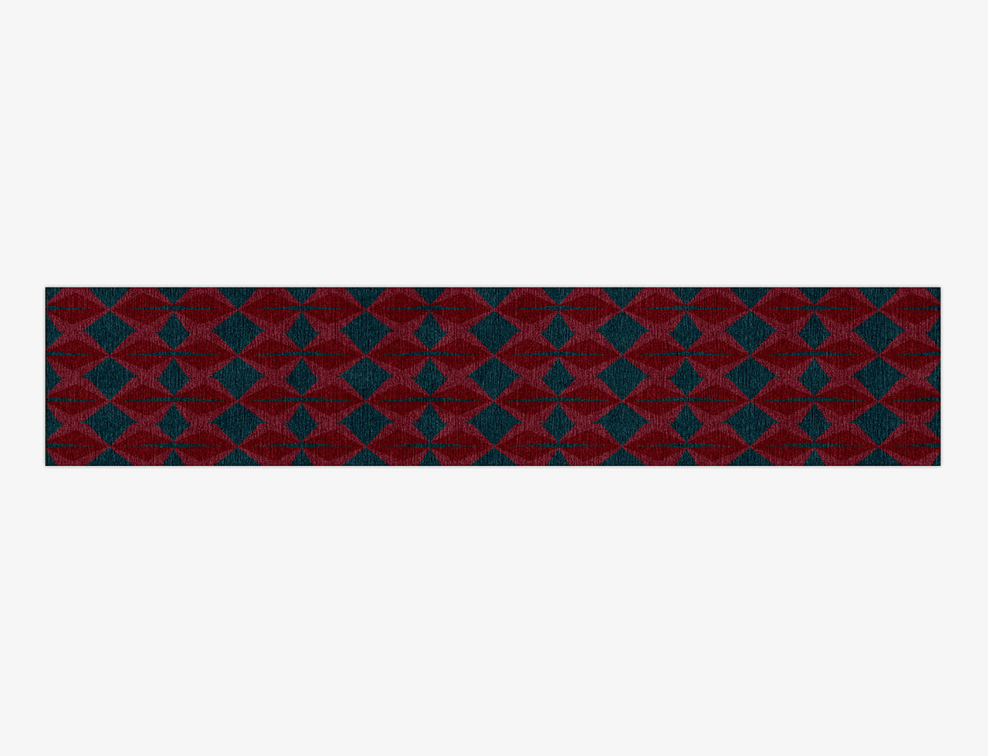 Bowties Modern Geometrics Runner Hand Knotted Tibetan Wool Custom Rug by Rug Artisan