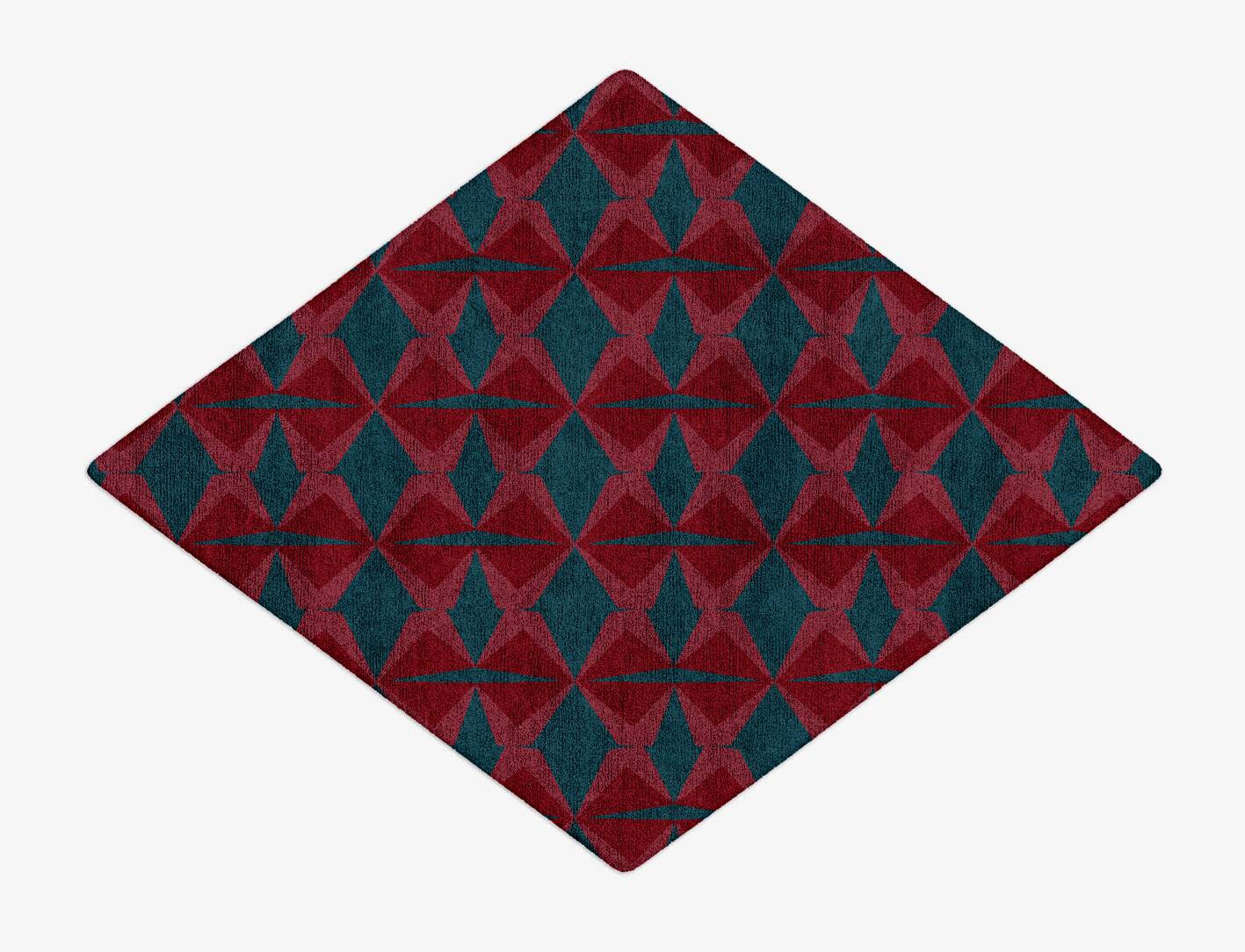 Bowties Modern Geometrics Diamond Hand Tufted Bamboo Silk Custom Rug by Rug Artisan