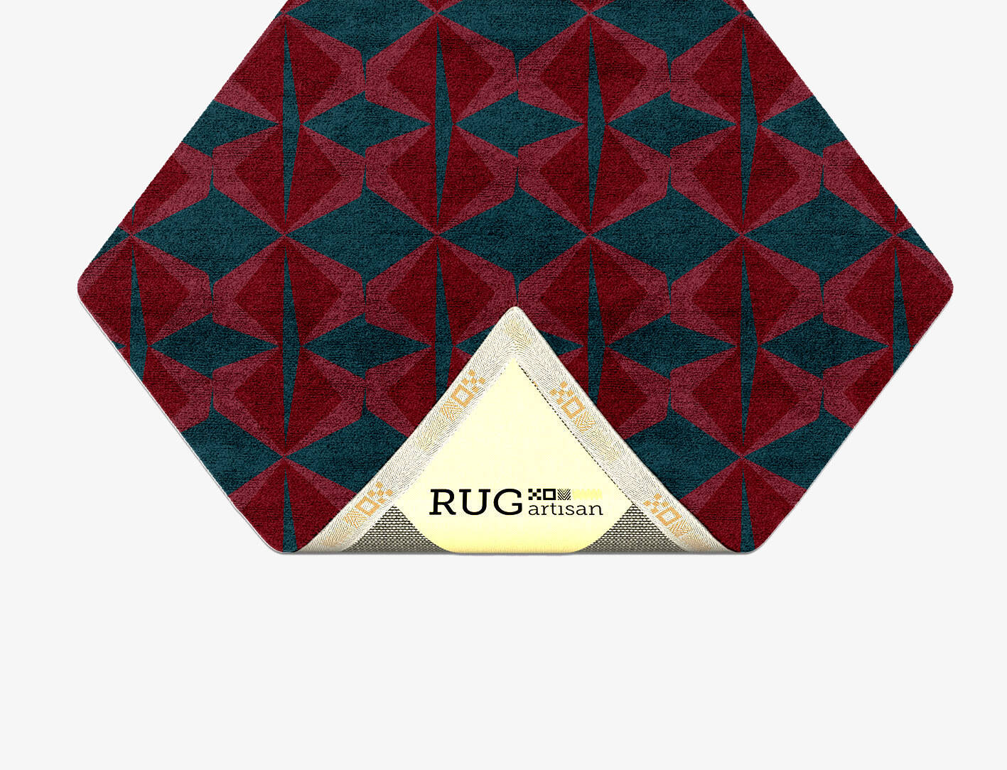 Bowties Modern Geometrics Diamond Hand Tufted Bamboo Silk Custom Rug by Rug Artisan