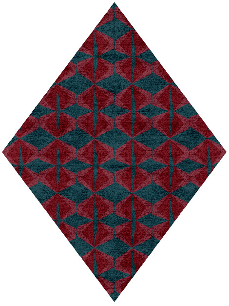 Bowties Modern Geometrics Diamond Hand Tufted Bamboo Silk Custom Rug by Rug Artisan