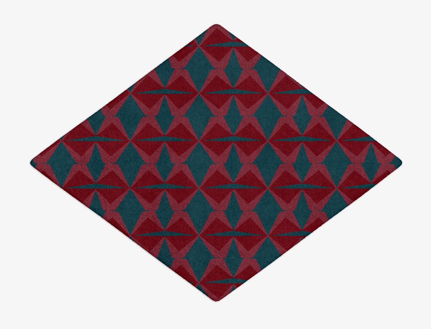 Bowties Modern Geometrics Diamond Hand Tufted Pure Wool Custom Rug by Rug Artisan