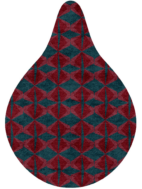 Bowties Modern Geometrics Drop Hand Tufted Bamboo Silk Custom Rug by Rug Artisan