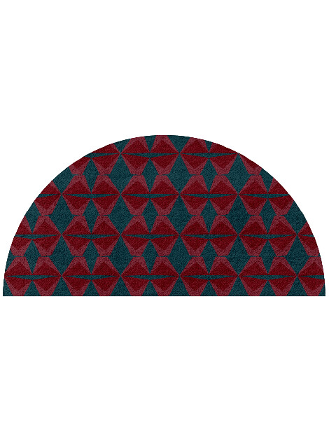Bowties Modern Geometrics Halfmoon Hand Tufted Pure Wool Custom Rug by Rug Artisan