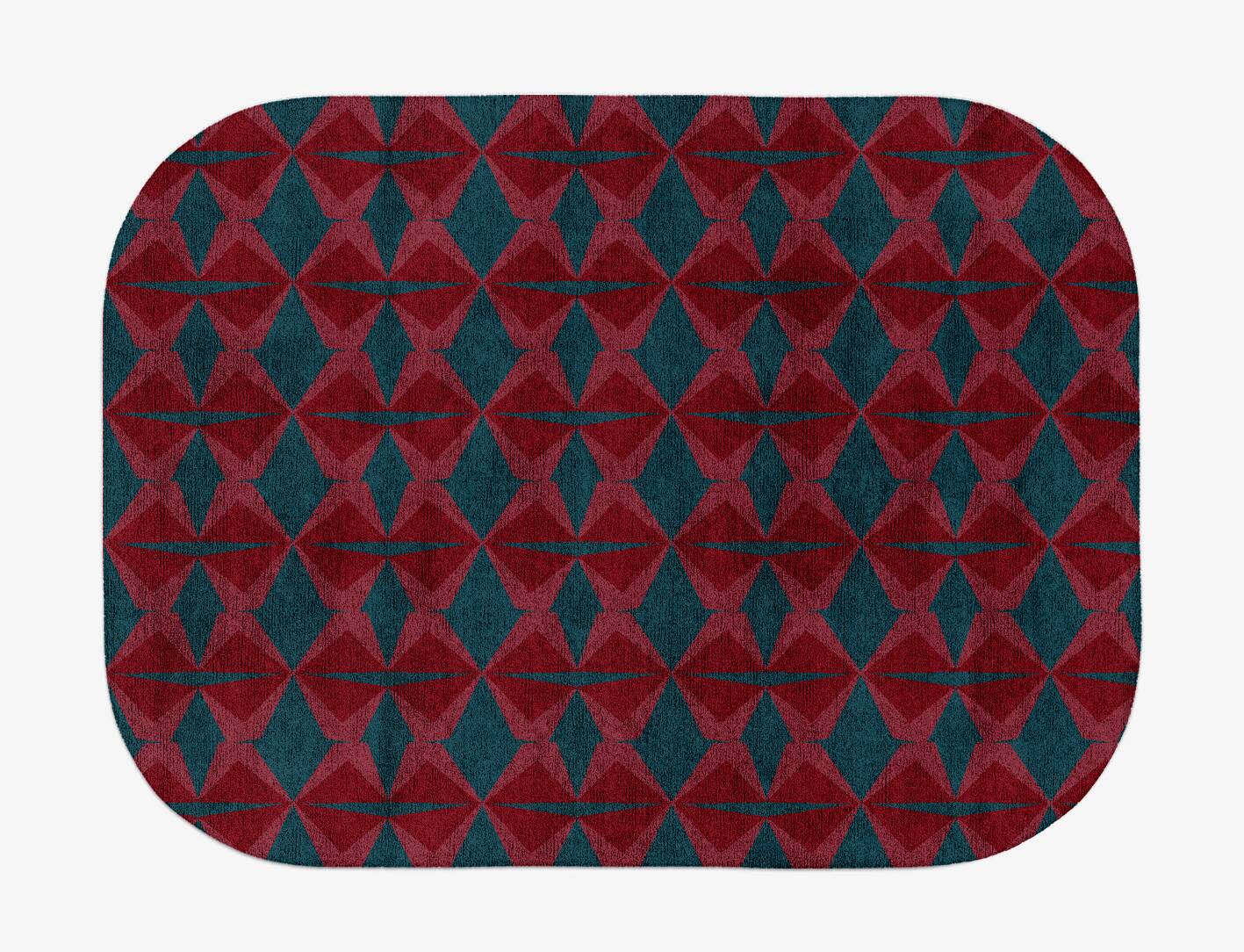 Bowties Modern Geometrics Oblong Hand Tufted Bamboo Silk Custom Rug by Rug Artisan