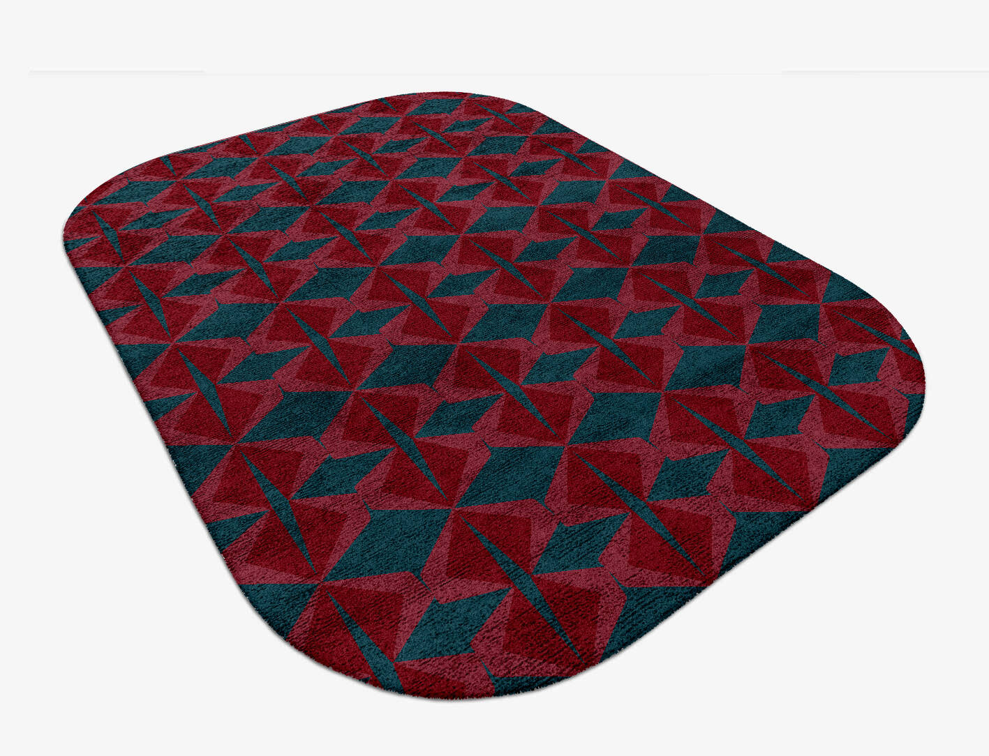 Bowties Modern Geometrics Oblong Hand Tufted Bamboo Silk Custom Rug by Rug Artisan