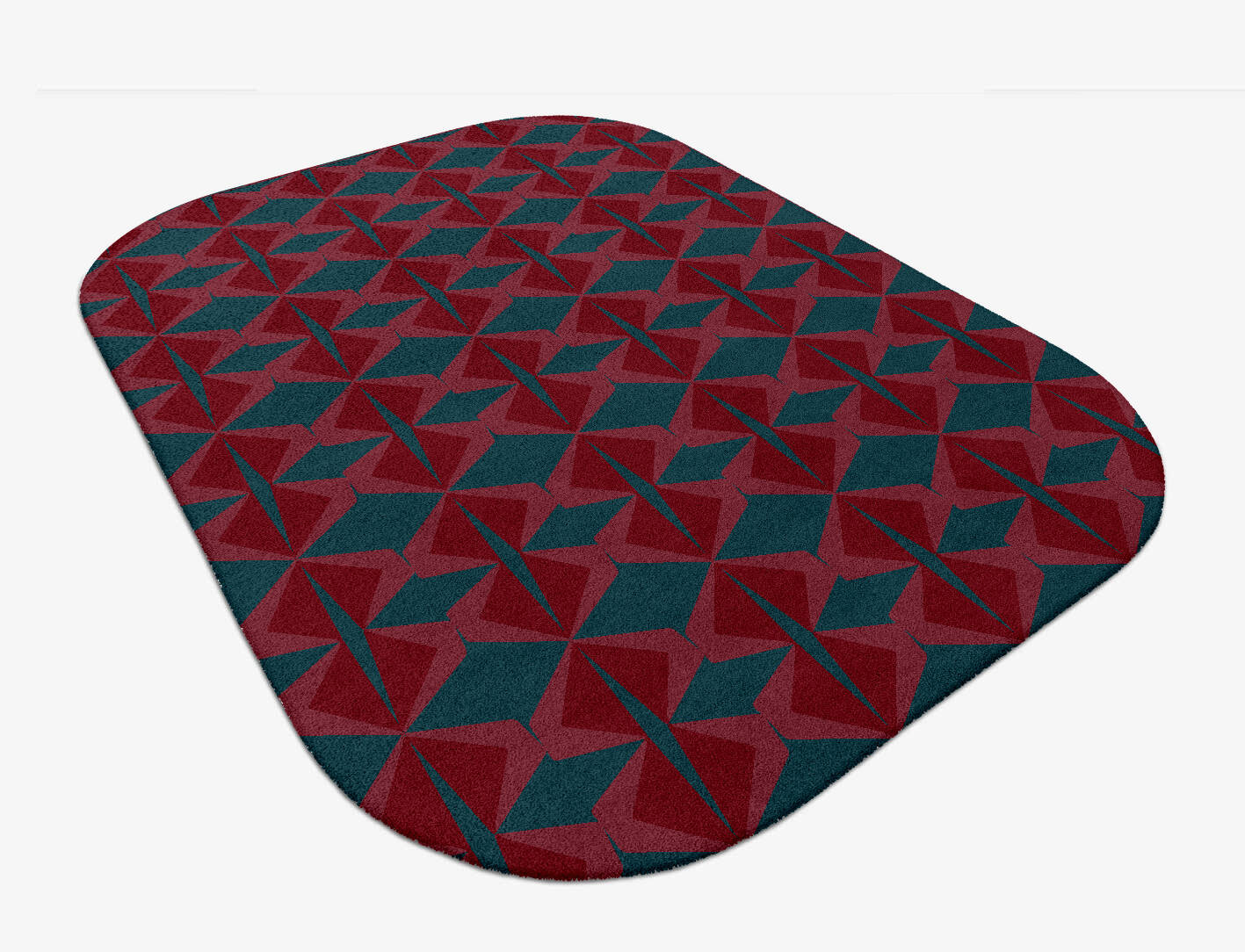 Bowties Modern Geometrics Oblong Hand Tufted Pure Wool Custom Rug by Rug Artisan