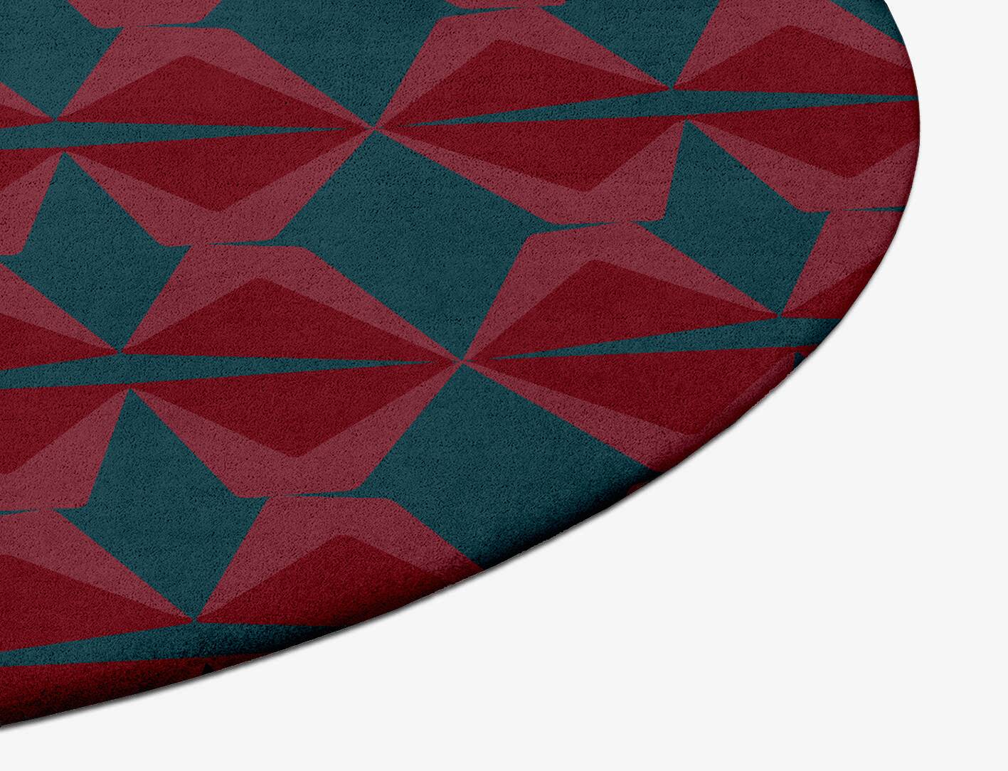 Bowties Modern Geometrics Oval Hand Tufted Pure Wool Custom Rug by Rug Artisan