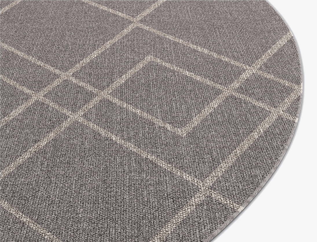 Braid Minimalist Oval Flatweave New Zealand Wool Custom Rug by Rug Artisan
