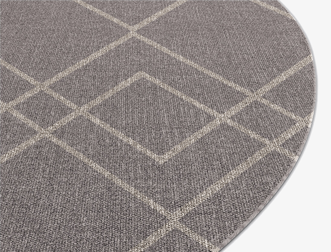 Braid Minimalist Round Flatweave New Zealand Wool Custom Rug by Rug Artisan