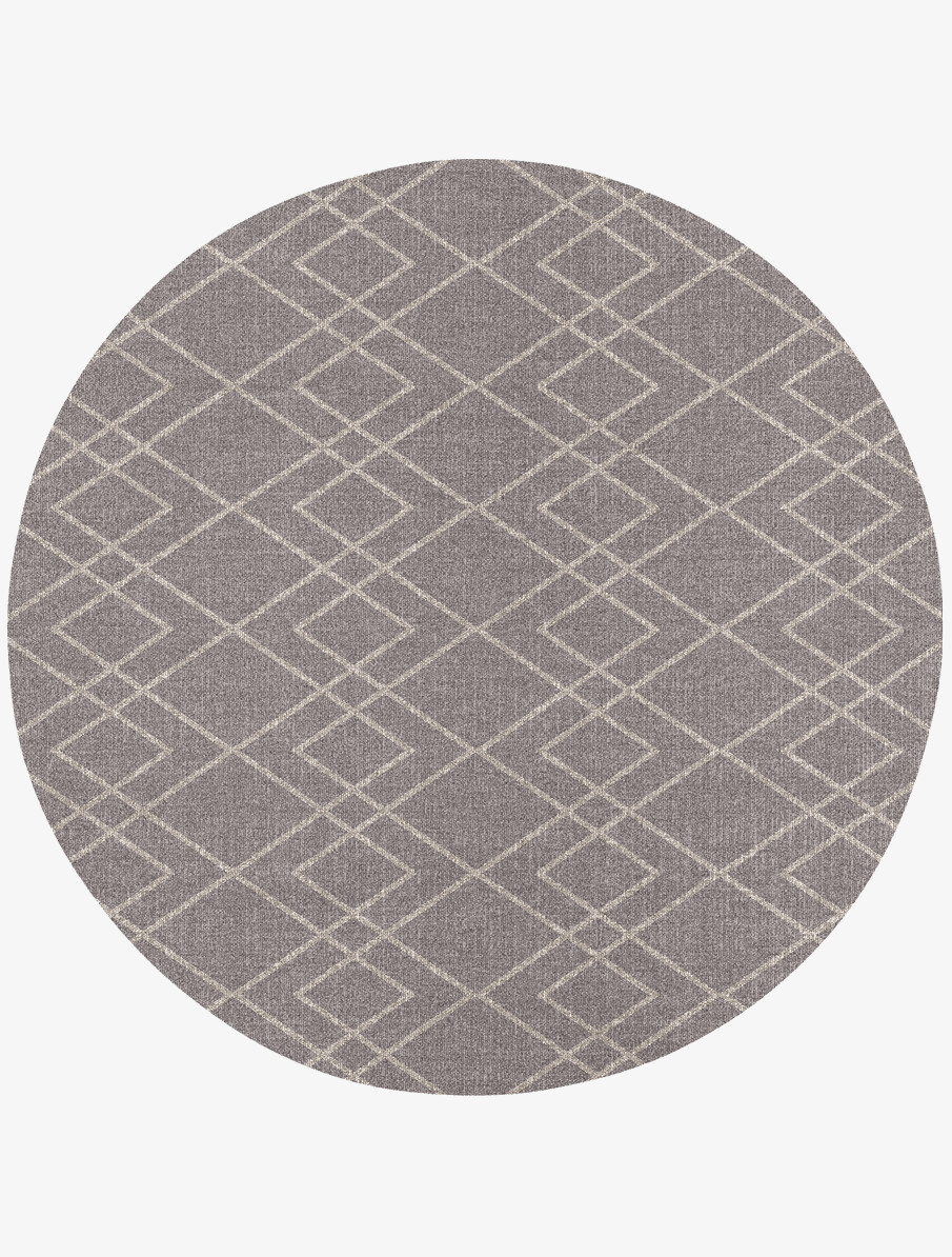 Braid Minimalist Round Flatweave New Zealand Wool Custom Rug by Rug Artisan