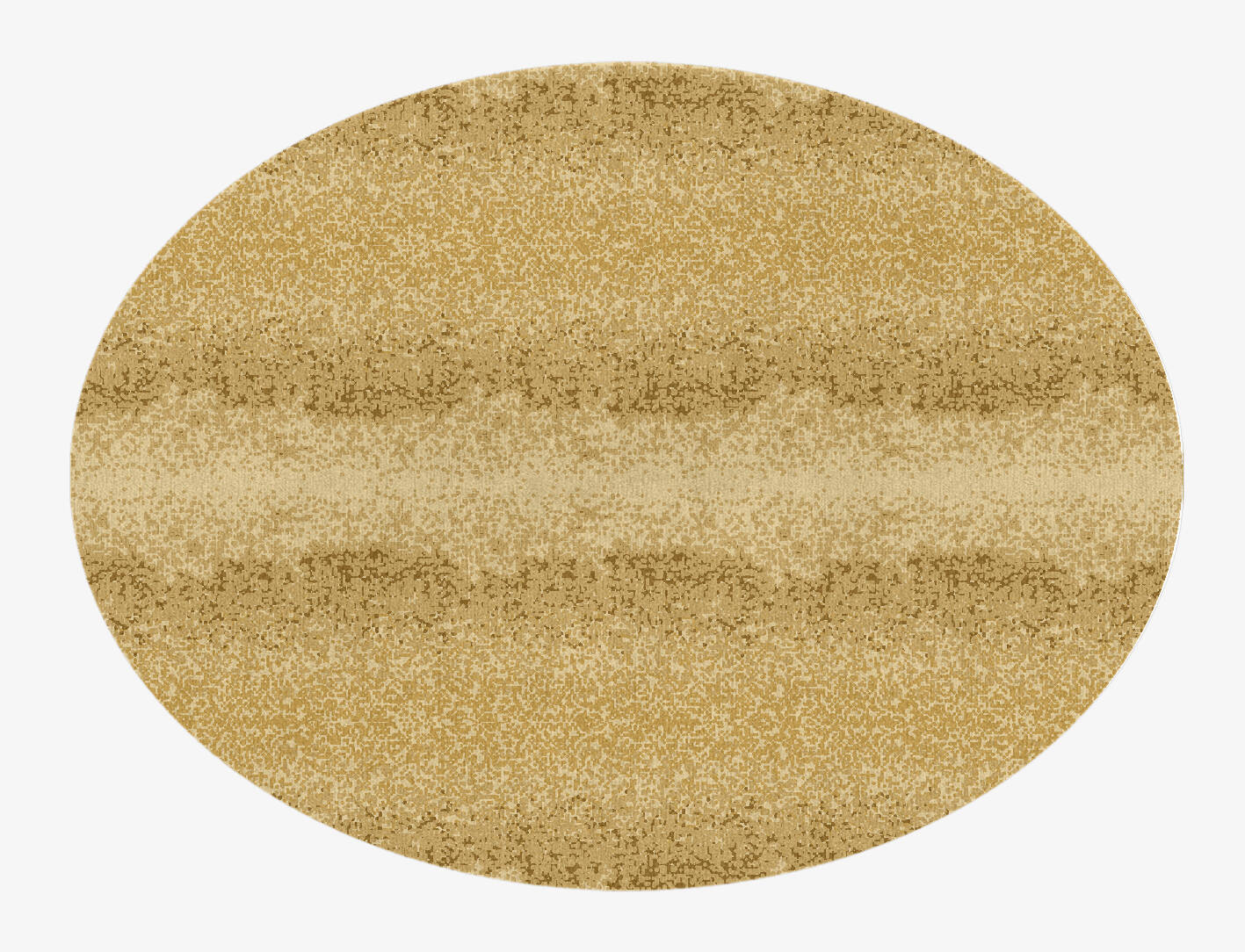 Brampton Gradation Oval Hand Knotted Tibetan Wool Custom Rug by Rug Artisan