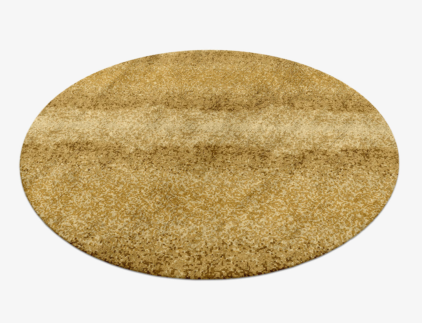 Brampton Gradation Round Hand Knotted Bamboo Silk Custom Rug by Rug Artisan