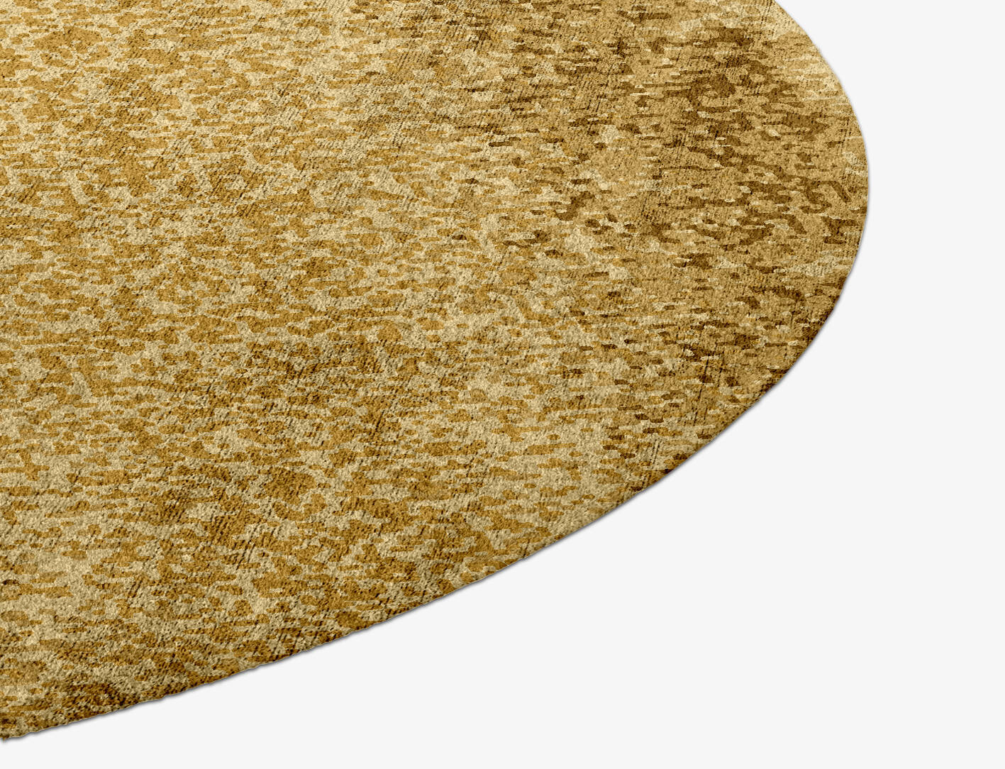 Brampton Gradation Round Hand Knotted Bamboo Silk Custom Rug by Rug Artisan