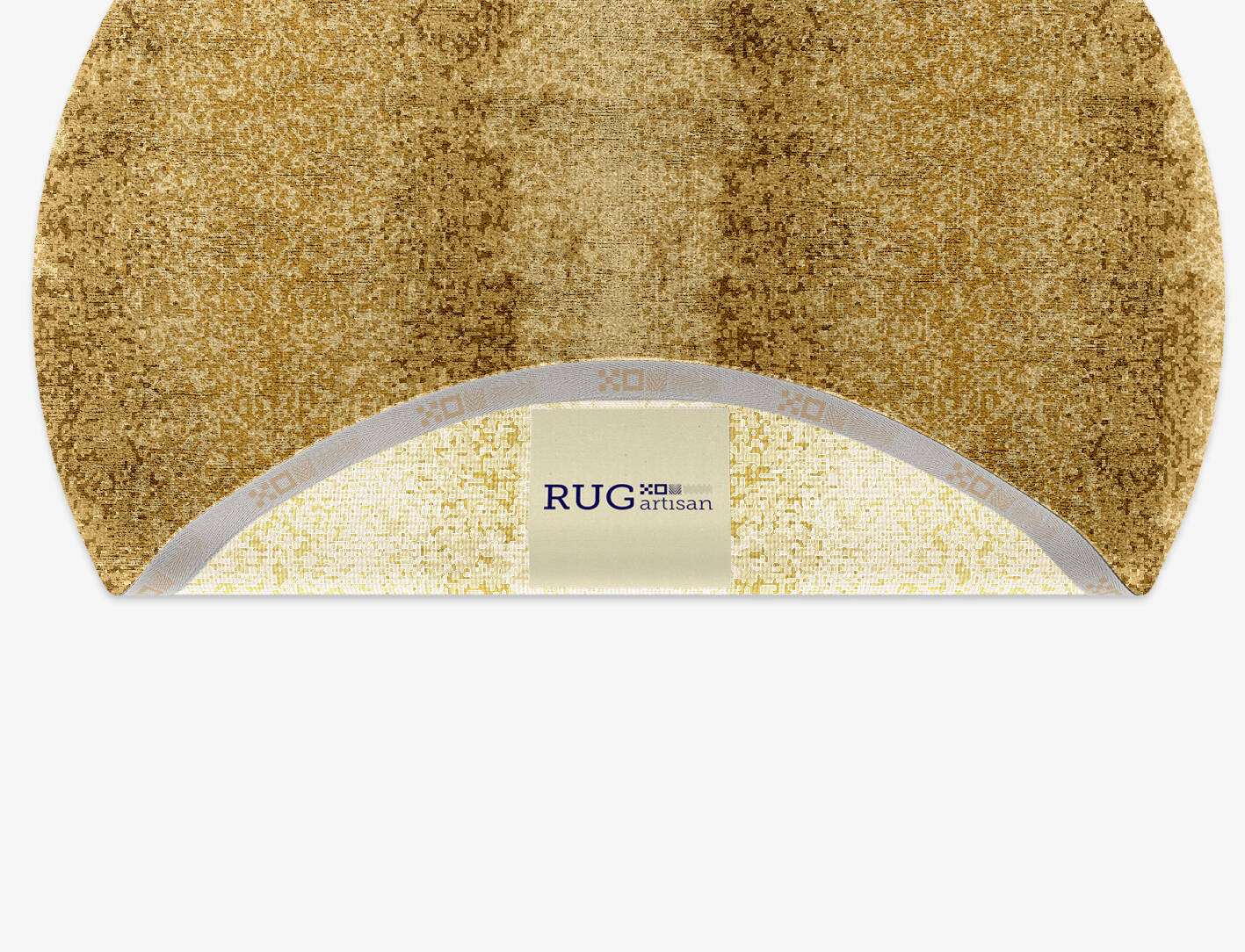 Brampton Gradation Round Hand Knotted Bamboo Silk Custom Rug by Rug Artisan