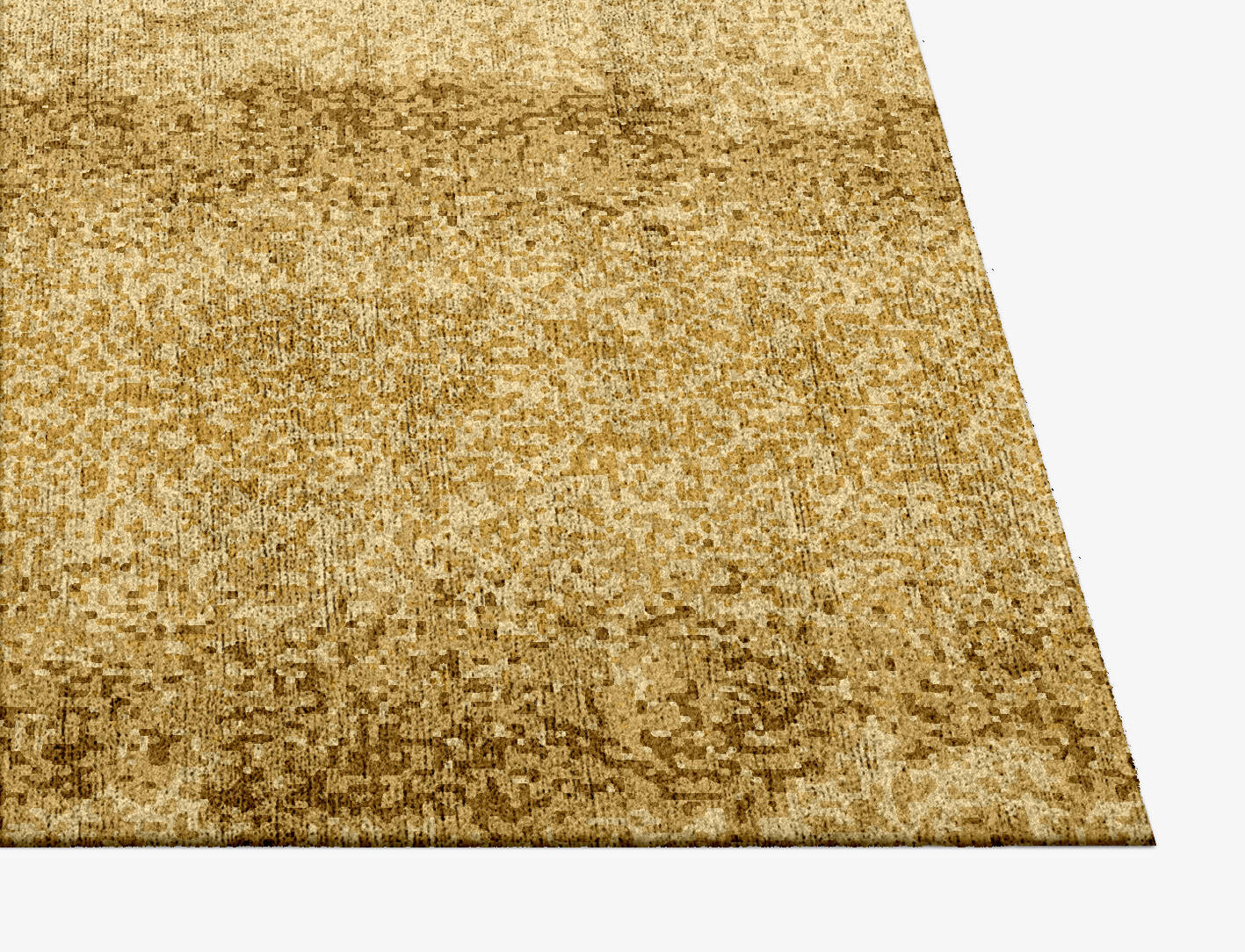 Brampton Gradation Square Hand Knotted Bamboo Silk Custom Rug by Rug Artisan