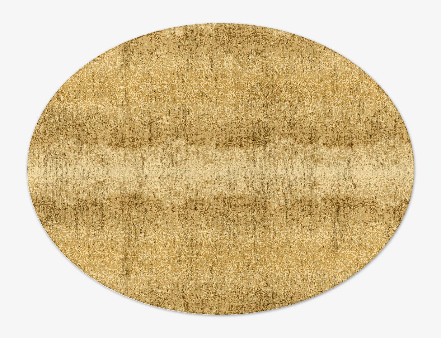 Brampton Gradation Oval Hand Tufted Bamboo Silk Custom Rug by Rug Artisan