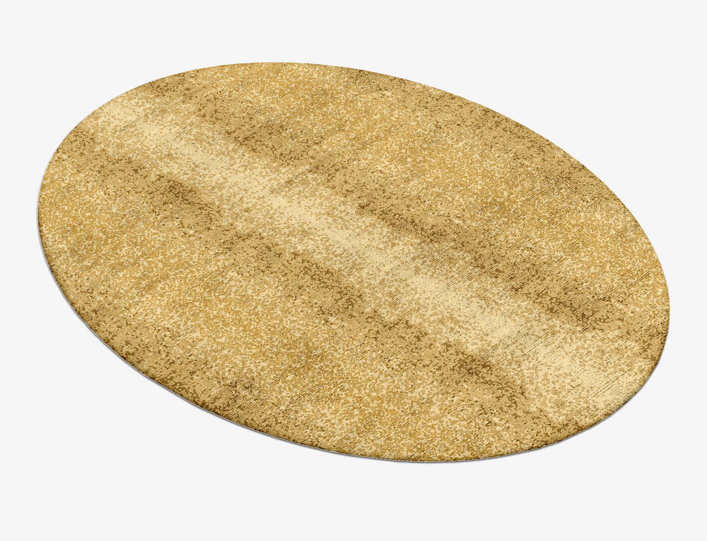 Brampton Gradation Oval Hand Tufted Bamboo Silk Custom Rug by Rug Artisan