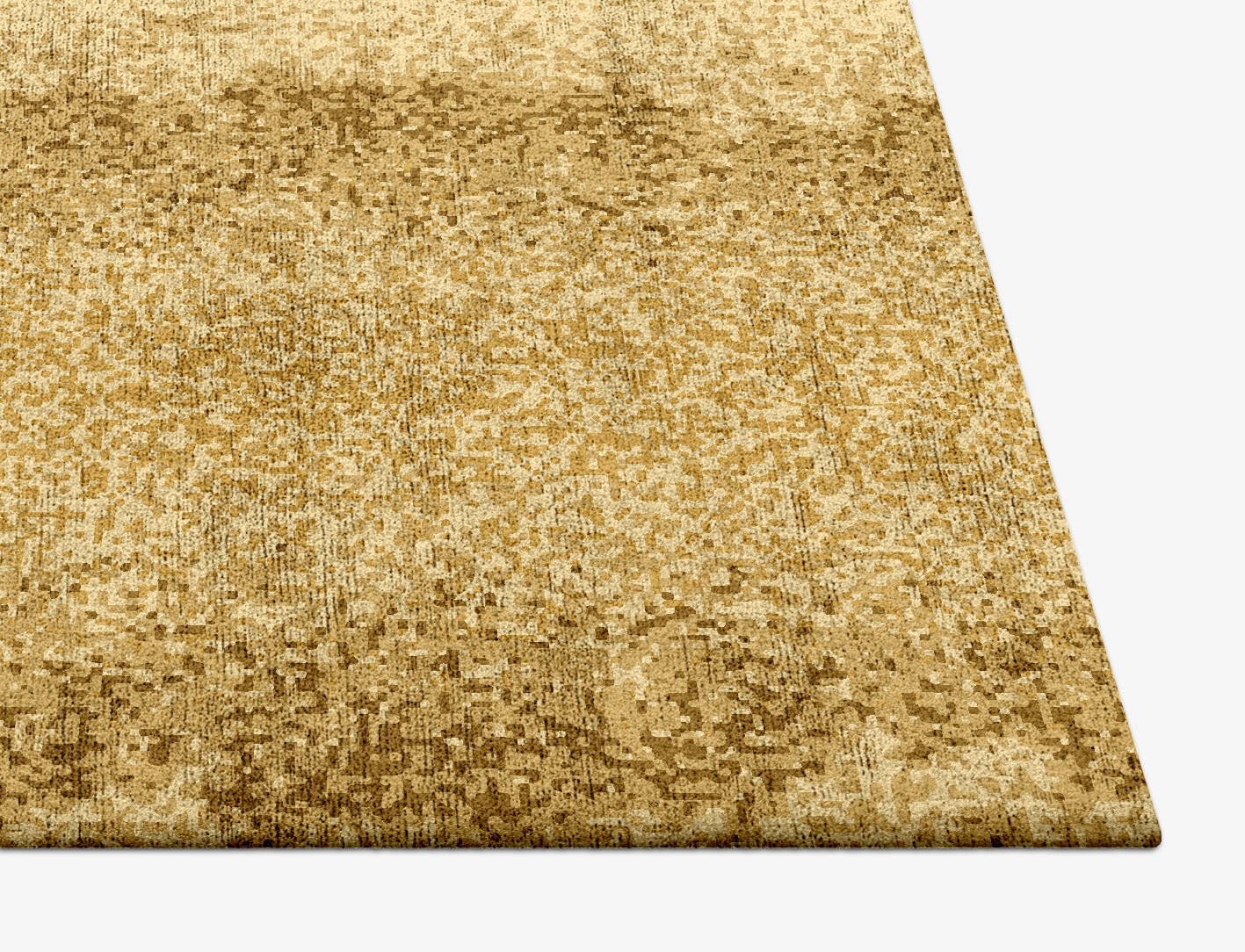 Brampton Gradation Square Hand Tufted Bamboo Silk Custom Rug by Rug Artisan