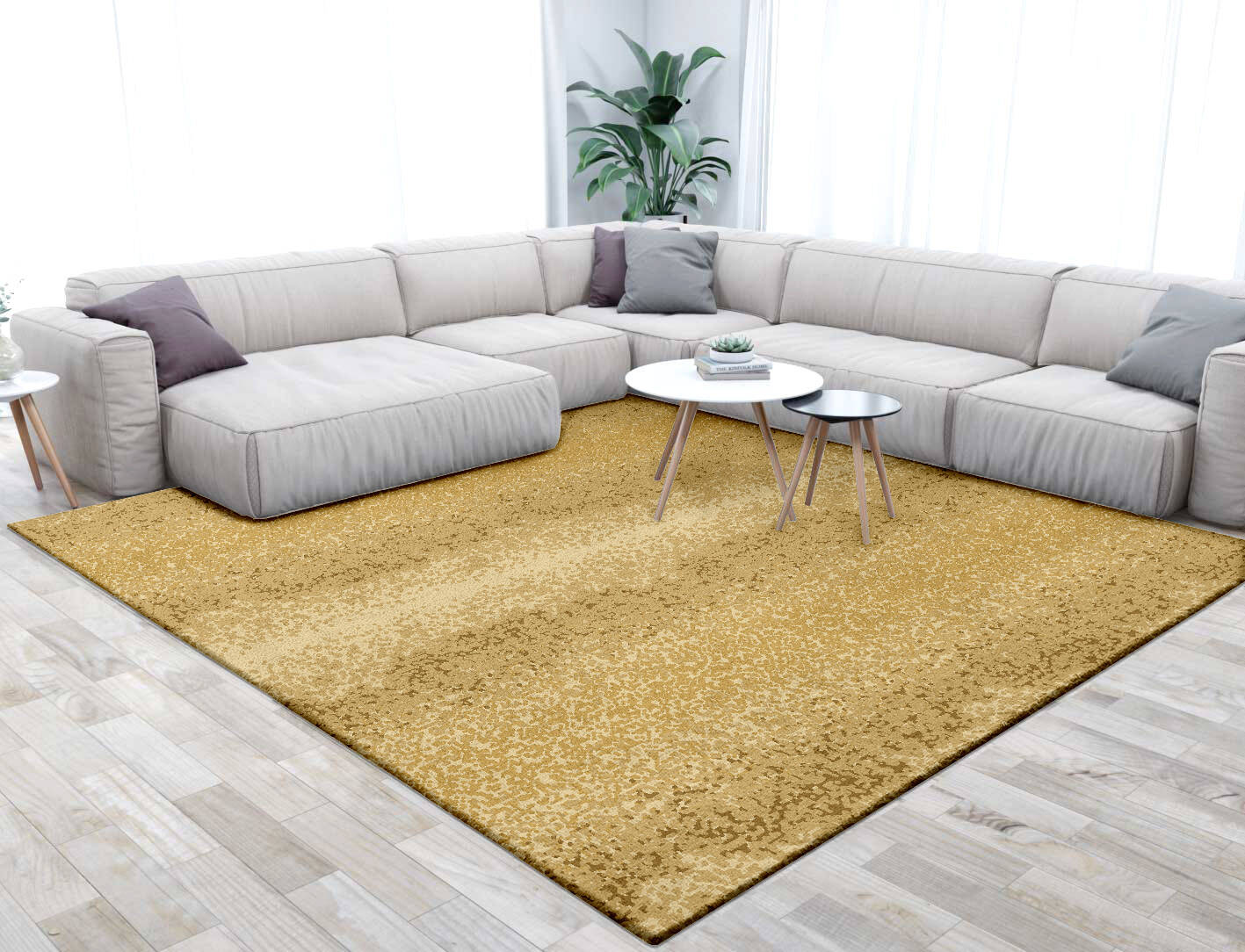Brampton Gradation Square Hand Tufted Pure Wool Custom Rug by Rug Artisan