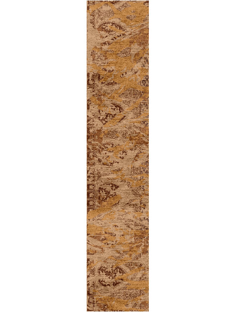 Brazen Etchings Vintage Runner Hand Knotted Bamboo Silk Custom Rug by Rug Artisan