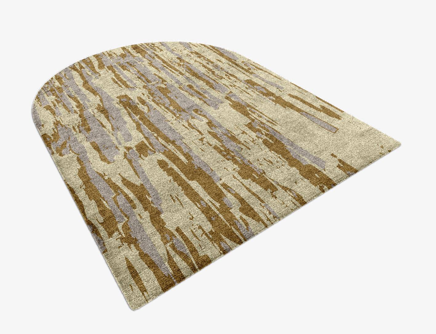 Brecan Abstract Arch Hand Knotted Bamboo Silk Custom Rug by Rug Artisan