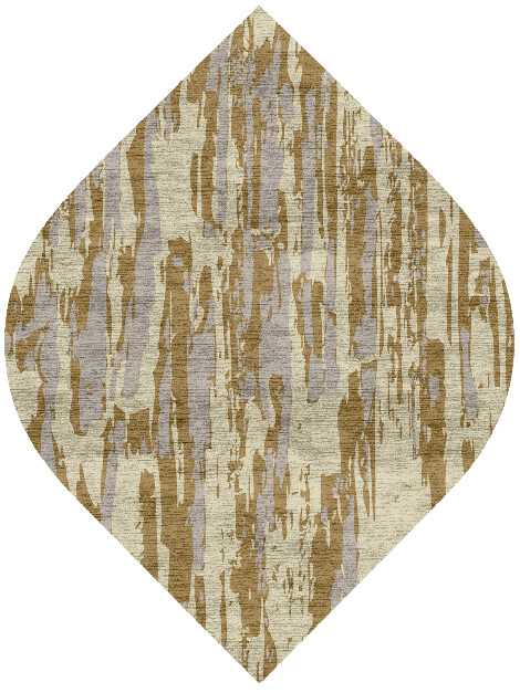 Brecan Abstract Ogee Hand Knotted Bamboo Silk Custom Rug by Rug Artisan