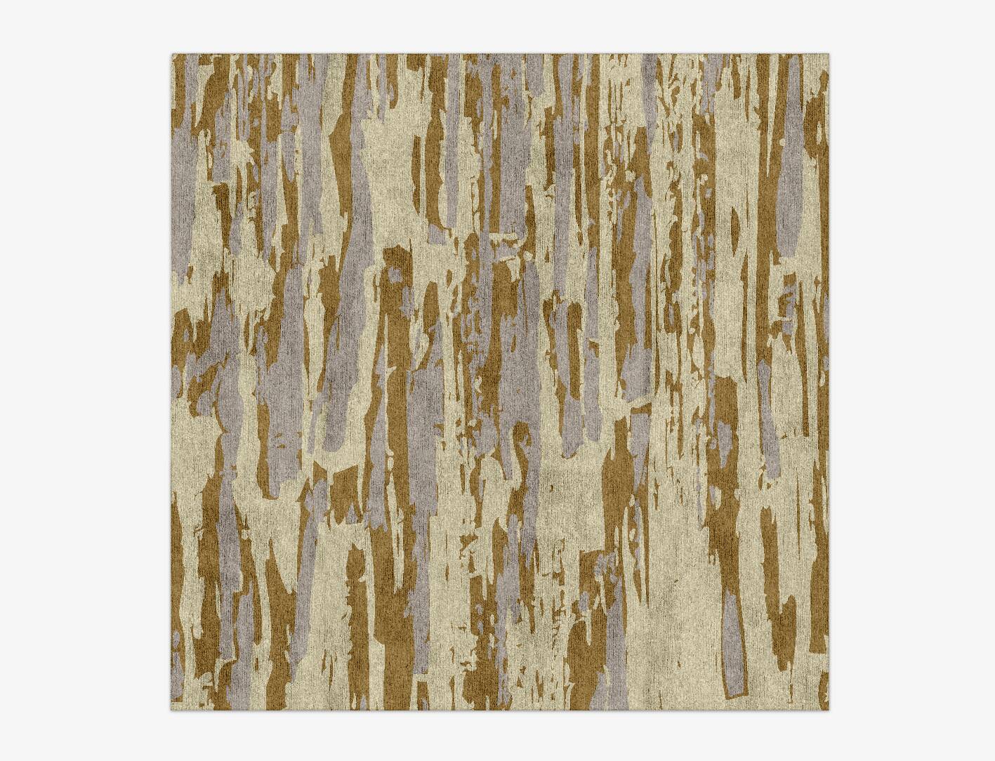 Brecan Abstract Square Hand Knotted Bamboo Silk Custom Rug by Rug Artisan