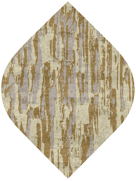 Brecan Abstract Ogee Hand Tufted Bamboo Silk Custom Rug by Rug Artisan