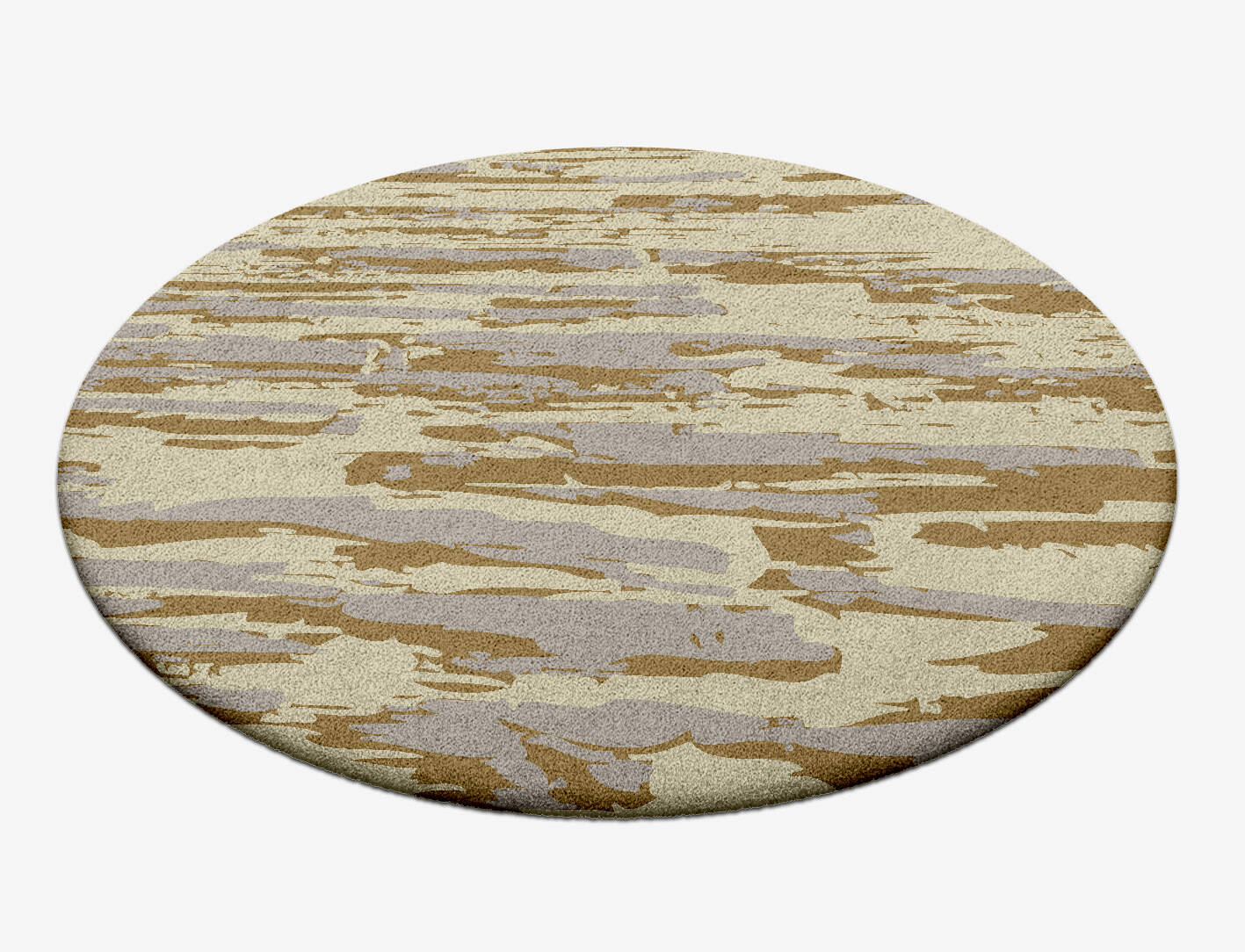 Brecan Abstract Round Hand Tufted Pure Wool Custom Rug by Rug Artisan
