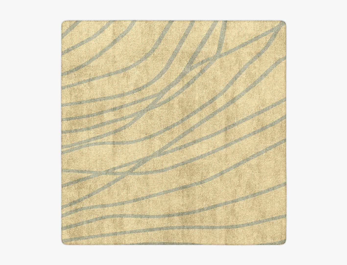 Breeze Minimalist Square Hand Tufted Bamboo Silk Custom Rug by Rug Artisan