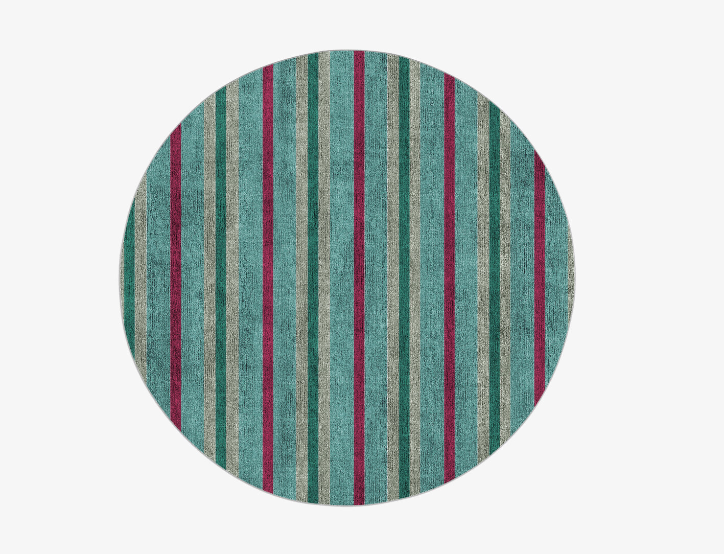 Briza Geometric Round Flatweave Bamboo Silk Custom Rug by Rug Artisan