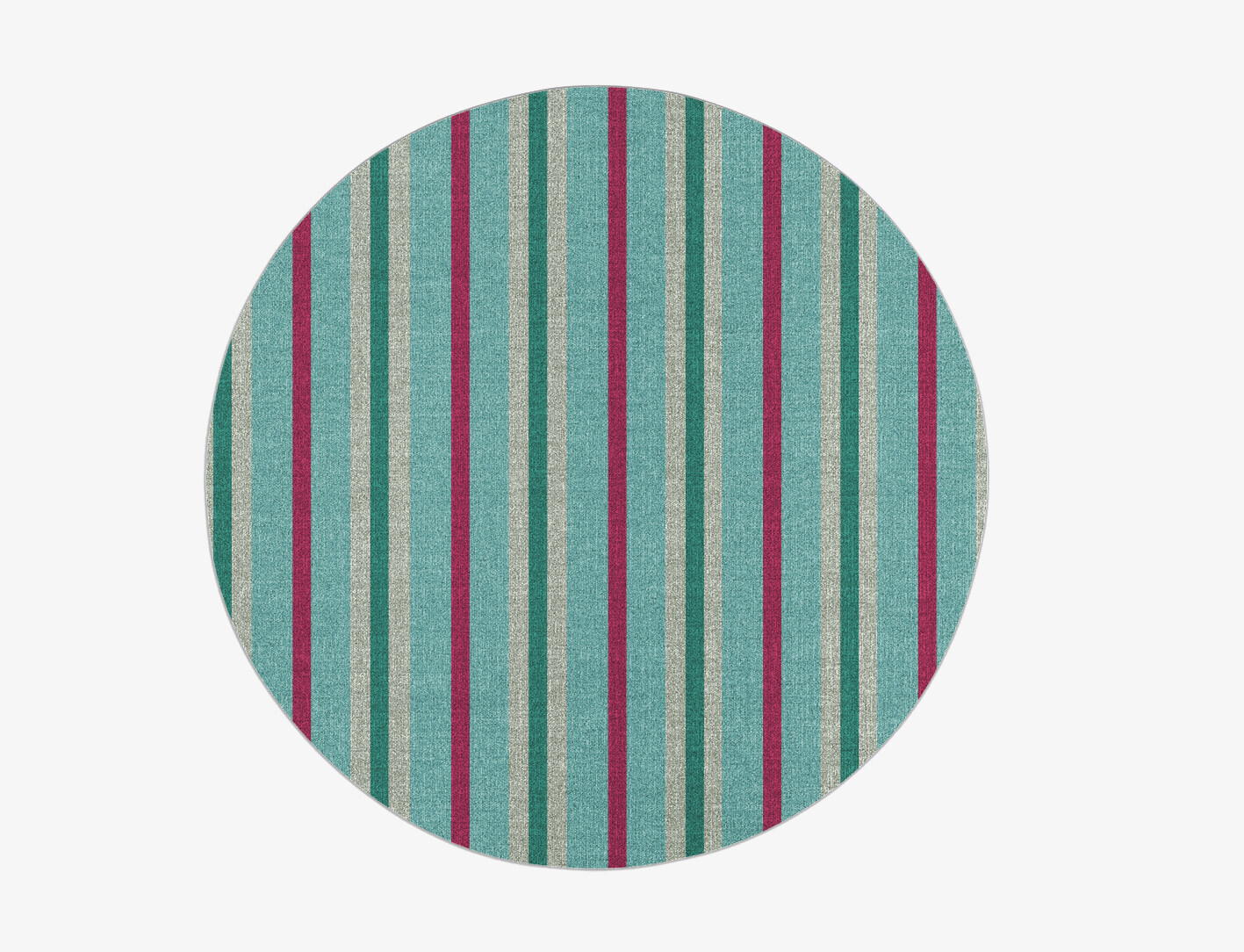 Briza Geometric Round Outdoor Recycled Yarn Custom Rug by Rug Artisan