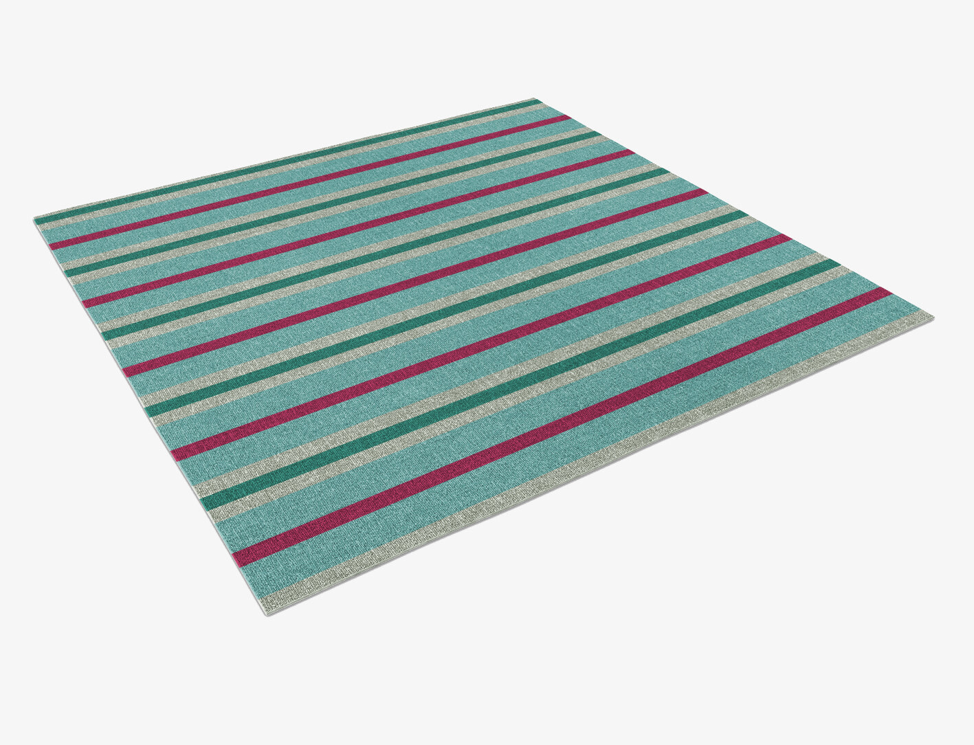 Briza Geometric Square Outdoor Recycled Yarn Custom Rug by Rug Artisan