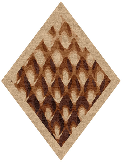 Bronzer Origami Diamond Hand Knotted Tibetan Wool Custom Rug by Rug Artisan