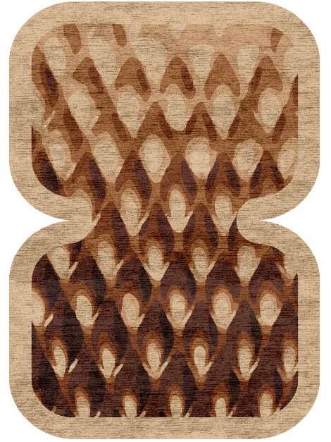 Bronzer Origami Eight Hand Knotted Bamboo Silk Custom Rug by Rug Artisan