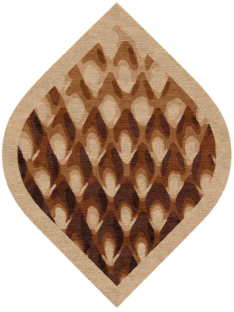 Bronzer Origami Ogee Hand Knotted Tibetan Wool Custom Rug by Rug Artisan