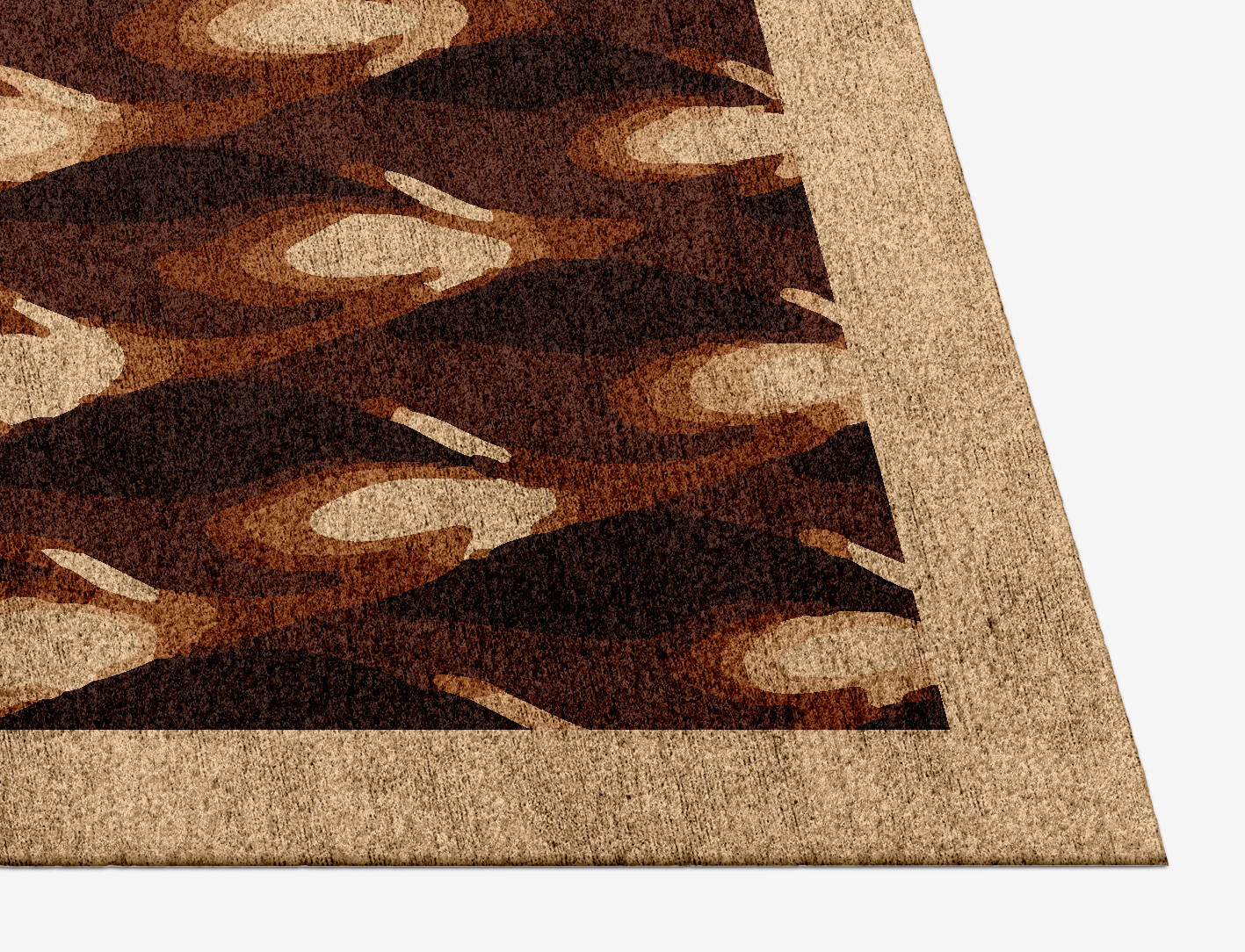 Bronzer Origami Rectangle Hand Knotted Bamboo Silk Custom Rug by Rug Artisan