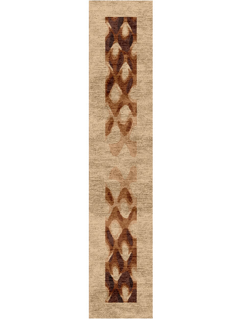 Bronzer Origami Runner Hand Knotted Bamboo Silk Custom Rug by Rug Artisan