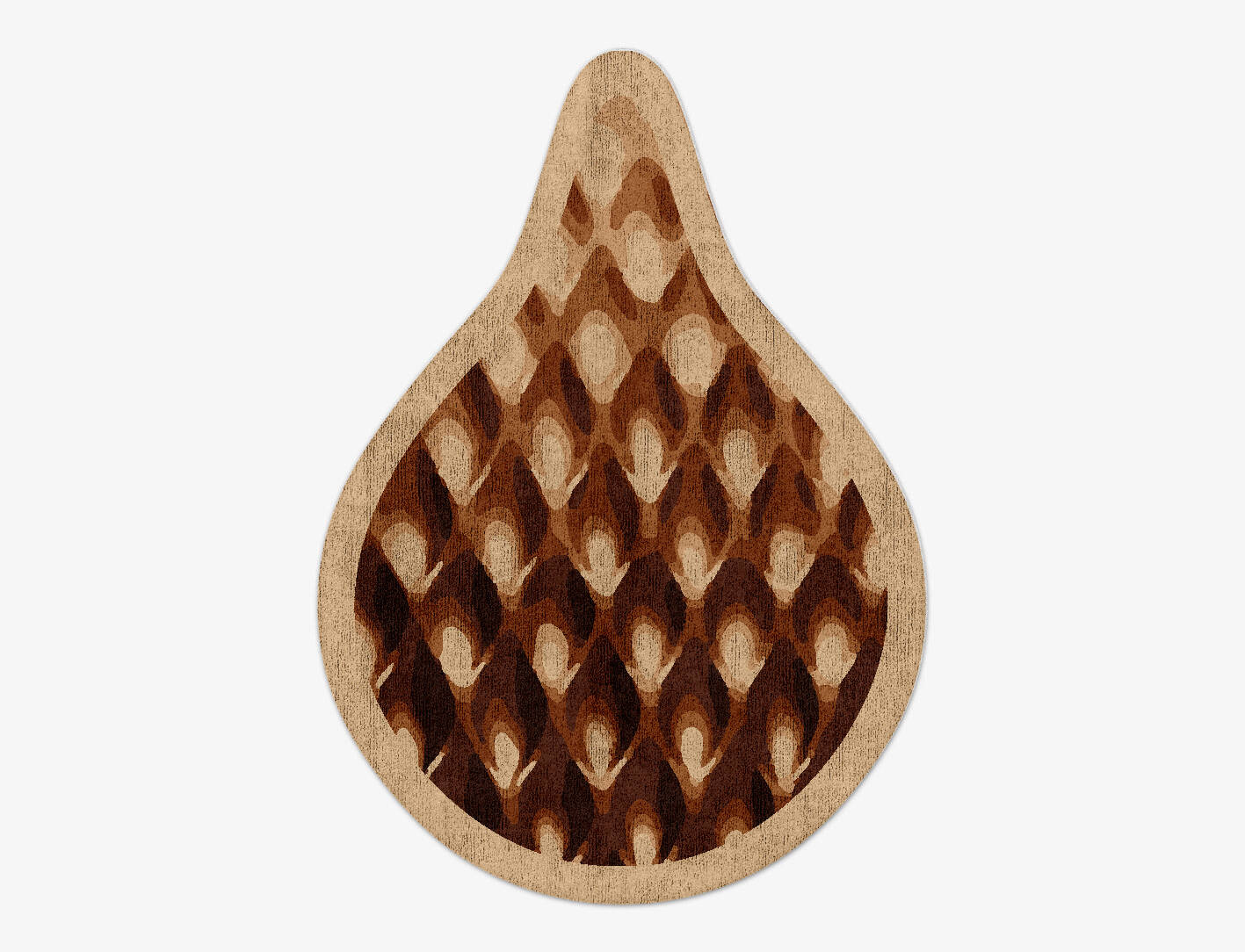 Bronzer Origami Drop Hand Tufted Bamboo Silk Custom Rug by Rug Artisan
