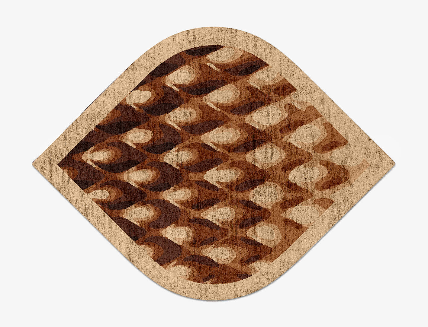 Bronzer Origami Ogee Hand Tufted Bamboo Silk Custom Rug by Rug Artisan