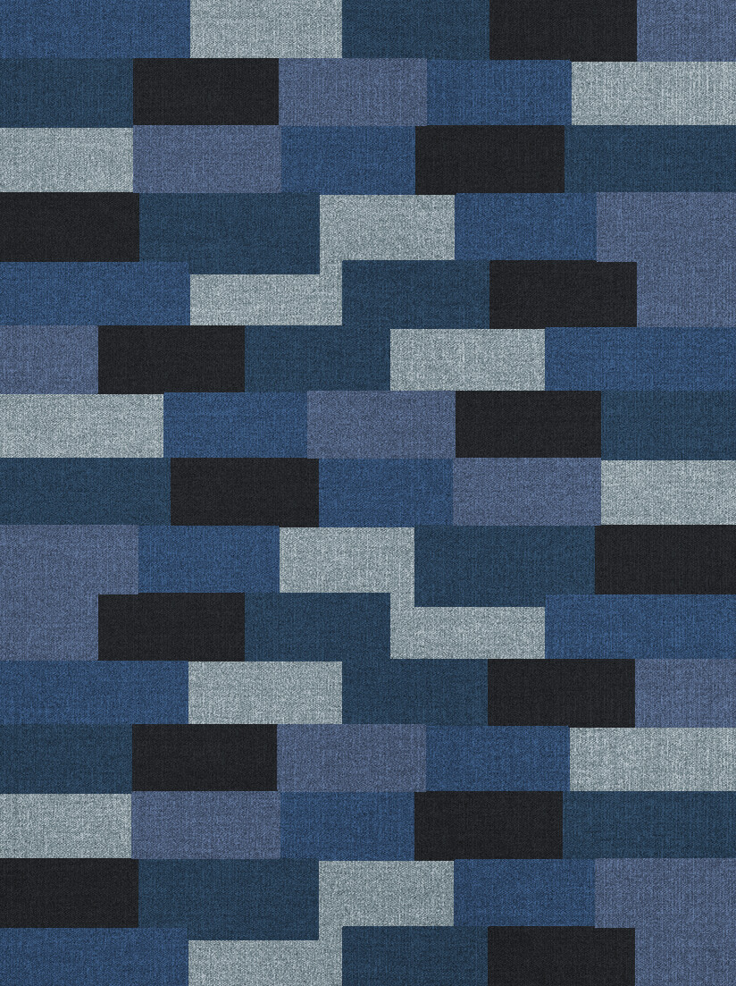 Brumous Geometric Rectangle Flatweave New Zealand Wool Custom Rug by Rug Artisan