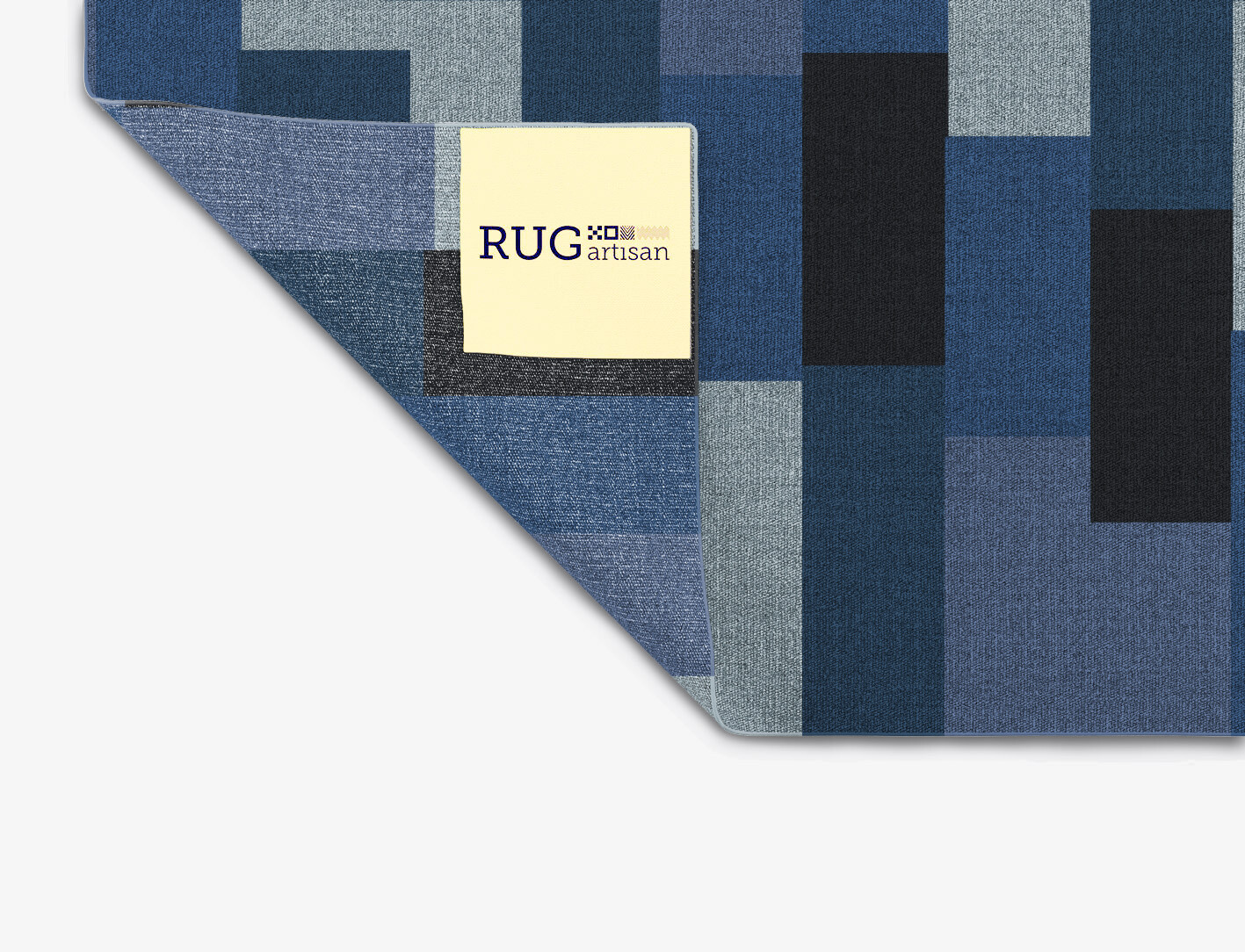 Brumous Geometric Square Flatweave New Zealand Wool Custom Rug by Rug Artisan