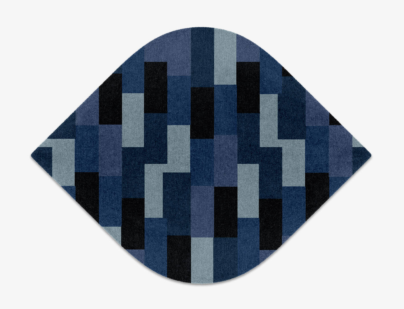 Brumous Geometric Ogee Hand Knotted Tibetan Wool Custom Rug by Rug Artisan