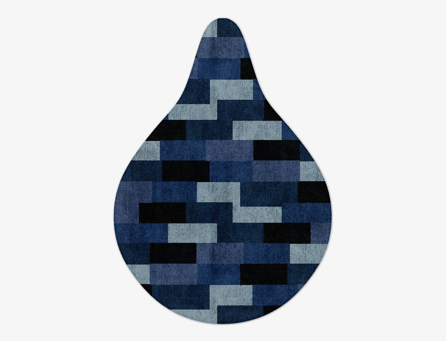 Brumous Geometric Drop Hand Tufted Bamboo Silk Custom Rug by Rug Artisan