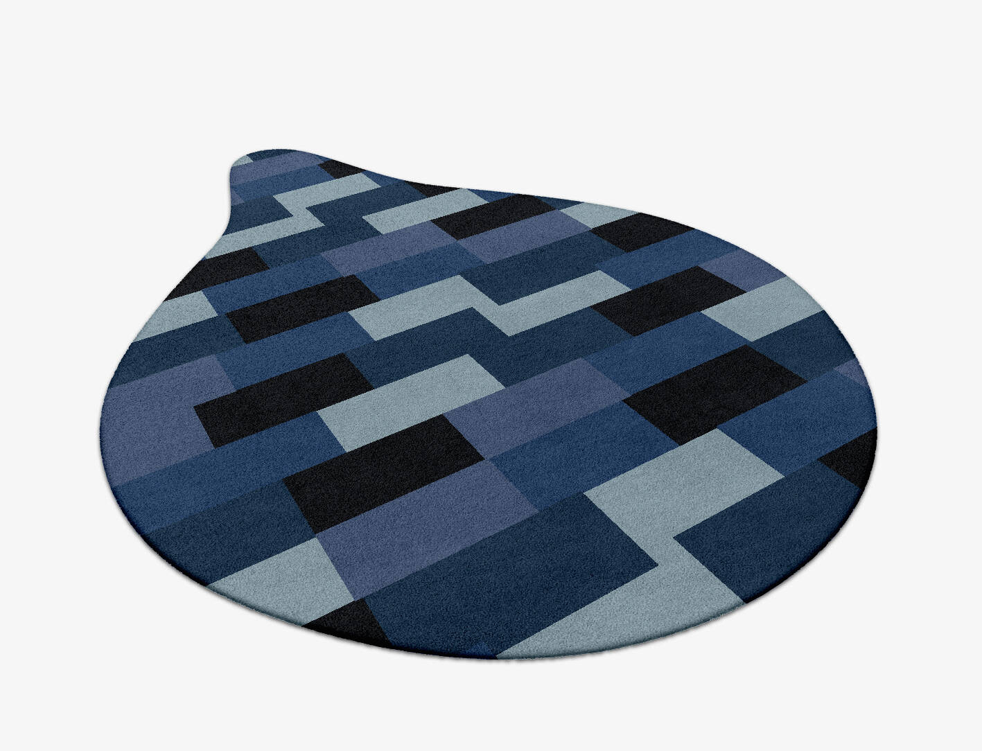 Brumous Geometric Drop Hand Tufted Pure Wool Custom Rug by Rug Artisan
