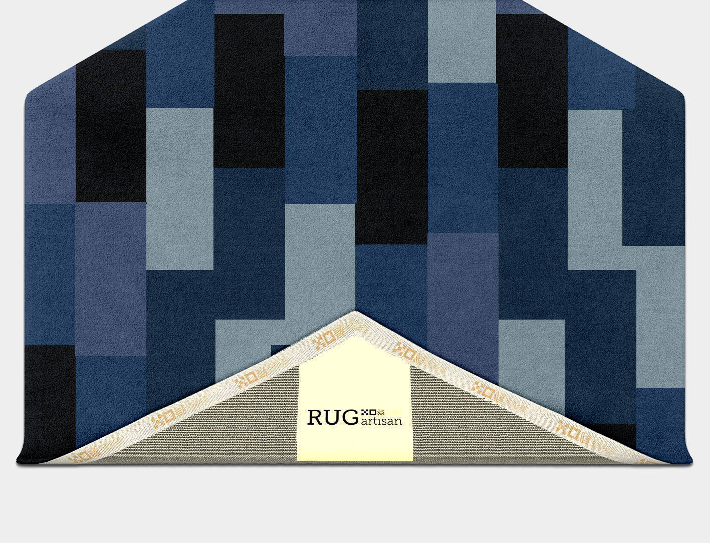 Brumous Geometric Hexagon Hand Tufted Pure Wool Custom Rug by Rug Artisan