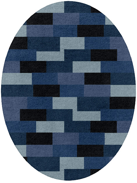Brumous Geometric Oval Hand Tufted Pure Wool Custom Rug by Rug Artisan