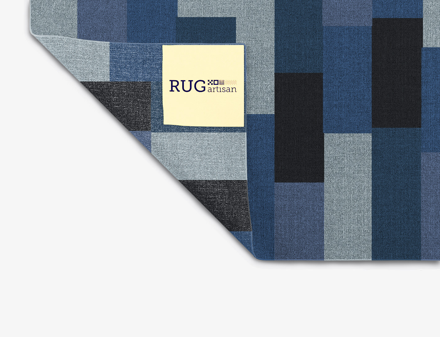 Brumous Geometric Rectangle Outdoor Recycled Yarn Custom Rug by Rug Artisan