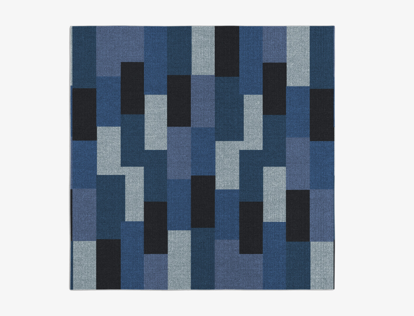 Brumous Geometric Square Outdoor Recycled Yarn Custom Rug by Rug Artisan